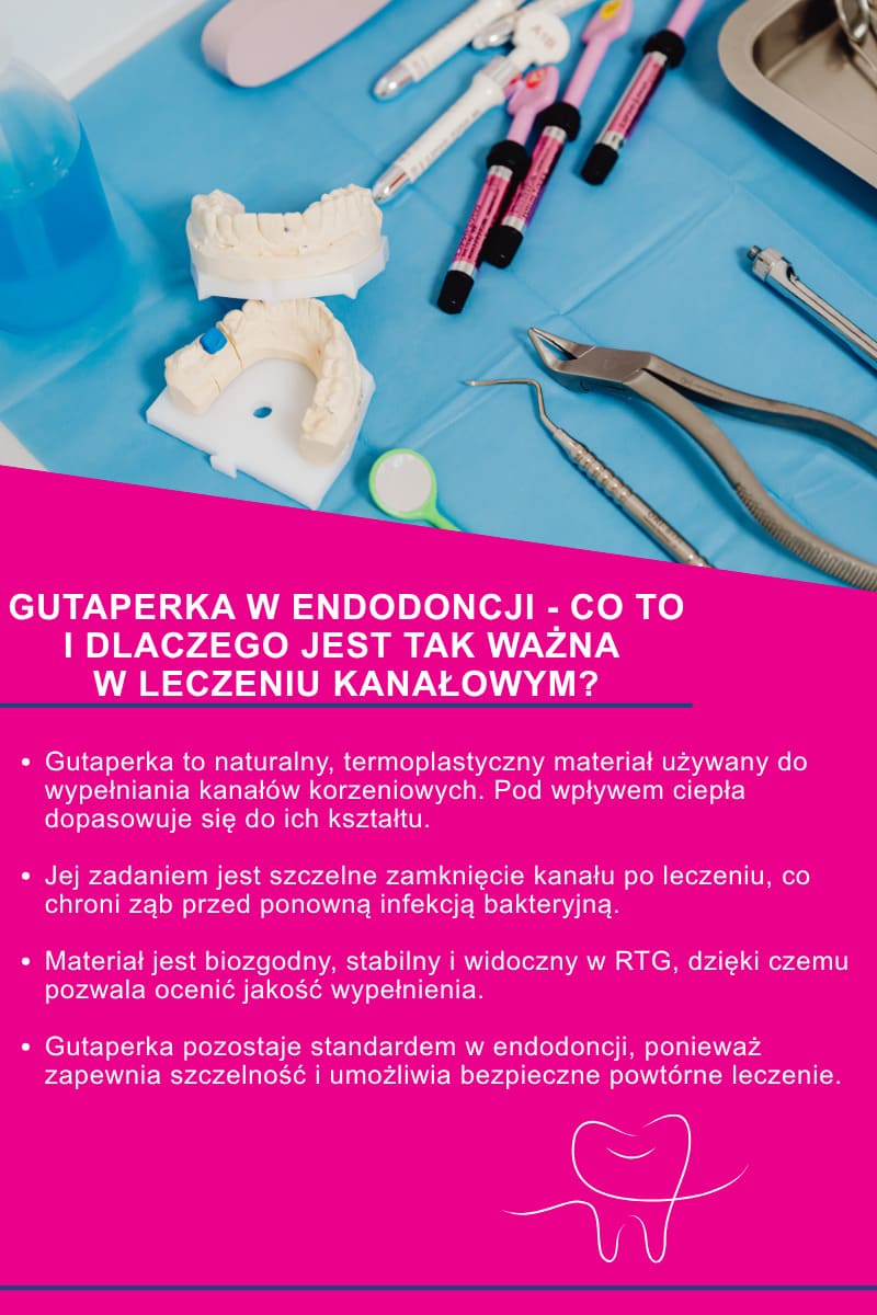 Gutaperka w endodoncji - co to i dlaczego jest tak ważna  w leczeniu kanałowym?